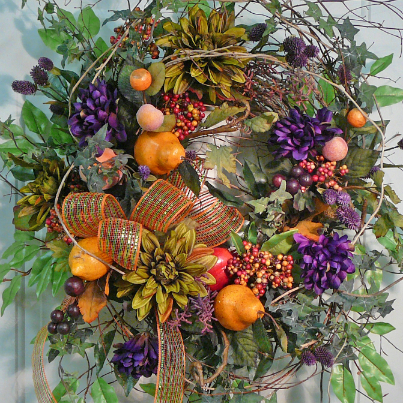 Fall Door Wreaths by Ladybug Wreaths